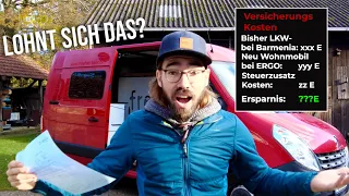 Jetzt Wechseln! So viel sparst du bei der Wohnmobil Zulassung vom LKW