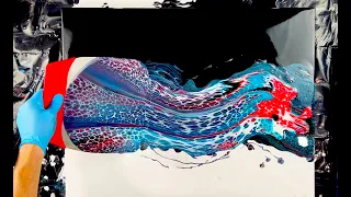 Wave Transfer~Wandering Ring Swipe Transfer~Cell Activator~Acrylic Pouring~217