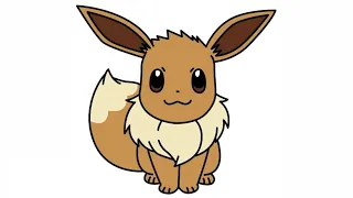 HOW TO DRAW A Eevee || POKEMON || #pokemon || @drawiteasy952