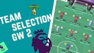 FPL (Official Fantasy Premier League) 20/21 Game Week 2 Team