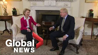 Boris Johnson discusses post-Brexit relationship with EU head