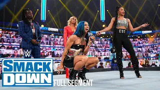 Reginald, Carmella, & Sasha Banks interrupt Bianca Belair | SmackDown: Feb. 5, 2021 (Full Segment)