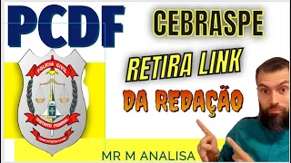 (#606) PCDF - PRAZO PARA REDAÇÕES - LINK DE RECURSOS DESATIVADO