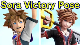 Sora All Victory Poses, Final Smash, Kirby Hat & Palutena Guidance in Super Smash Bros Ultimate