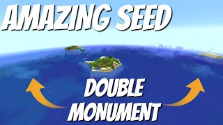 Best Minecraft Seeds Tours: A DOUBLE Monument for Farming, AMAZING Biomes and EVERYTHING Near (2020)