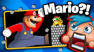 Bowser and Mario switched places?! • BTG REACTS to Funny Level UP videos