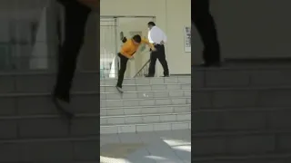 Skater🛹 vs Security Guard 👮‍♂️ #skater #crazy #ouch