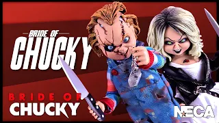 NECA Toys Bride Of Chucky Retro Cloth Chucky And Tiffany @TheReviewSpot