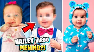 A HAILEY VIROU um MENINO! VIMOS COMO SERIA se a HAILEY FOSSE MENINO! Pai Também Vloga