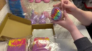 Packaging and Shrink Wrapping Soaps and Bath Bombs