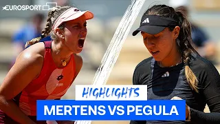 Pegula Is OUT After Straight Set Defeat By Mertens! | Roland-Garros Highlights | Eurosport Tennis