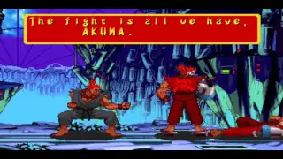 Marvel Super Heroes V.S Street Fighter - Cyber Akuma Ending