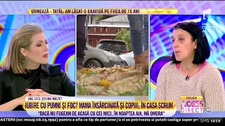 Mama Oana: "Dacă nu fugeam de acasă cu cei mici, în noaptea aia, mă omora!"