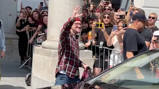 John Frusciante greets fans in front of the hotel in Warsaw 21/06/2023