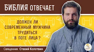 Должен ли современный мужчина трудиться в поте лица?  Библия отвечает. Священник Стахий Колотвин