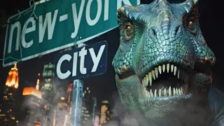 Jurassic invasion New-York #dinosaur #invasion #newyork #aiart #animation #fiction #horrorstory