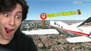 ENCONTREI MINHA CASA NO MEU PRIMEIRO DIA COMO PILOTO DE AVIÃO!! (Flight Simulator)