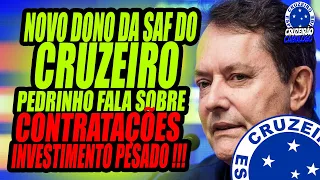 INVESTIMENTO PESADO NO CABULOSO !!! Novo dono do Cruzeiro promete contratações e 'alerta' !!!