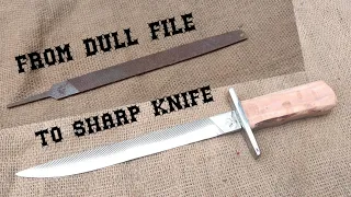 Making a Knife from an Old File new knife - Random Luha