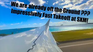 * Fastest Takeoff-Run EVER* American Airlines 737 Max at SXM!