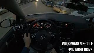 Volkswagen e-Golf POV Night Drive | POV Test Drive