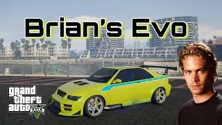 How To Make Brian's Mitsubishi Lancer Evolution (2 Fast 2 Furious) On GTA 5 | Hana x Bana