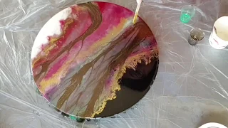 Resin art/ how to create an elegant double negative space with ease