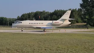 Dassault Falcon 2000EX departing KMGN