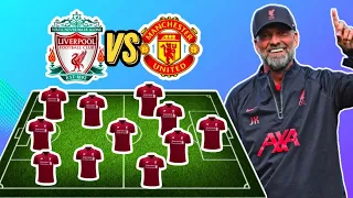 MATCHDAY 🔴 Liverpool VS Manchester United 🏴󠁧󠁢󠁥󠁮󠁧󠁿 Liverpool Predicted Starting Lineup VS Man Utd