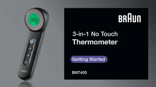 Braun 3-in-1 no touch BNT400 - Getting Started