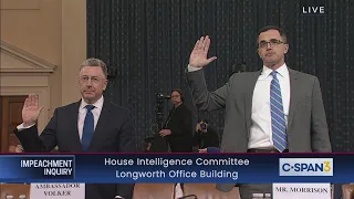 House Impeachment Inquiry Hearing - Volker & Morrison Testimony