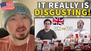 American Reacts to US vs UK KFC