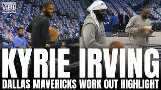 Kyrie Irving & Dallas Mavs Coach Darrell Armstrong Hilarious Banter Over Kyrie's Shot Making Ability