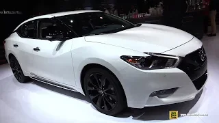 2018 Nissan Maxima Midnight Edition - Exterior and Interior Walkaround - 2018 Detroit Auto Show