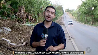 JMD (07/10/19 ) - Acidente com ambulância na GO-080 deixa uma pessoa morta