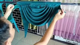 How to make tap TOP CURTAINS SWAGS #tutorialgordenchannel