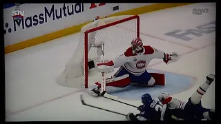 Tampa Bay Lightning's Blake Coleman scores vs. Montreal Canadiens game 2 Stanley Cup Final 6/30/21