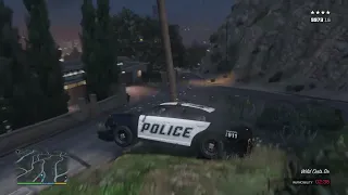 Grand Theft Auto V Five-star police chase around the city on a rampage again!