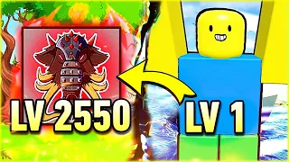 LEVEL 1-2550 MAMMOTH FRUIT ONLY In Blox Fruits! (EP 1) | Roblox