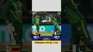 Zimbabwe win by 1 run from Pakistan in t20 world cup match #cricket #t20worldcup2022