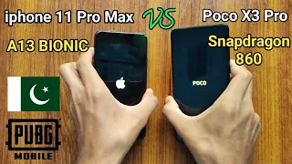 Poco X3 Pro vs iphone 11 Pro Max Speed Test - PUBG Mobile Speed Test 💥 OMG 🔥 Snapdragon 860 vs A13