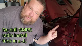 Can you install a GMRS radio in a Jeep JL without drilling? Yes you can.