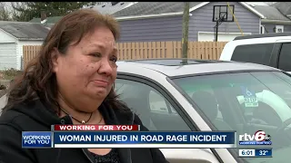 Woman punched in the face during road rage incident in Indianapolis