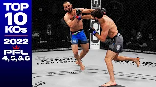 Top 10 KO Countdown from 2nd Half of 2022 PFL Regular Season! | Professional Fighters League