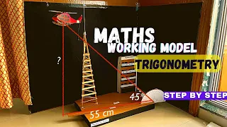 Maths working model #trigonometry  class 9-10 th NakulSahuArt