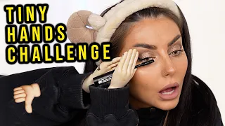 WHY did I do this?? TINY HANDS MAKEUP CHALLENGE!