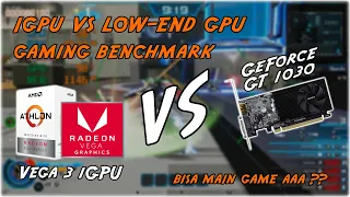 Radeon Vega 3 (Athlon 3000G) vs GT 1030 Gaming test - Mending VGA onboard atau VGA low end??
