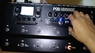 Line 6 POD HD500X Controlled by M-Vave Chocolate wirelessly