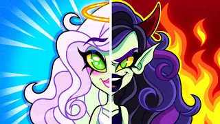 SOFT Mermaid vs GOTH Mermaid || Funny Mermaid Stories by Teen-Z House