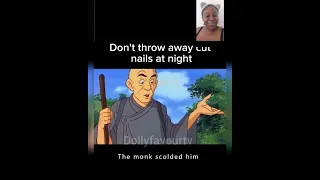 don't throw away cut nails at night